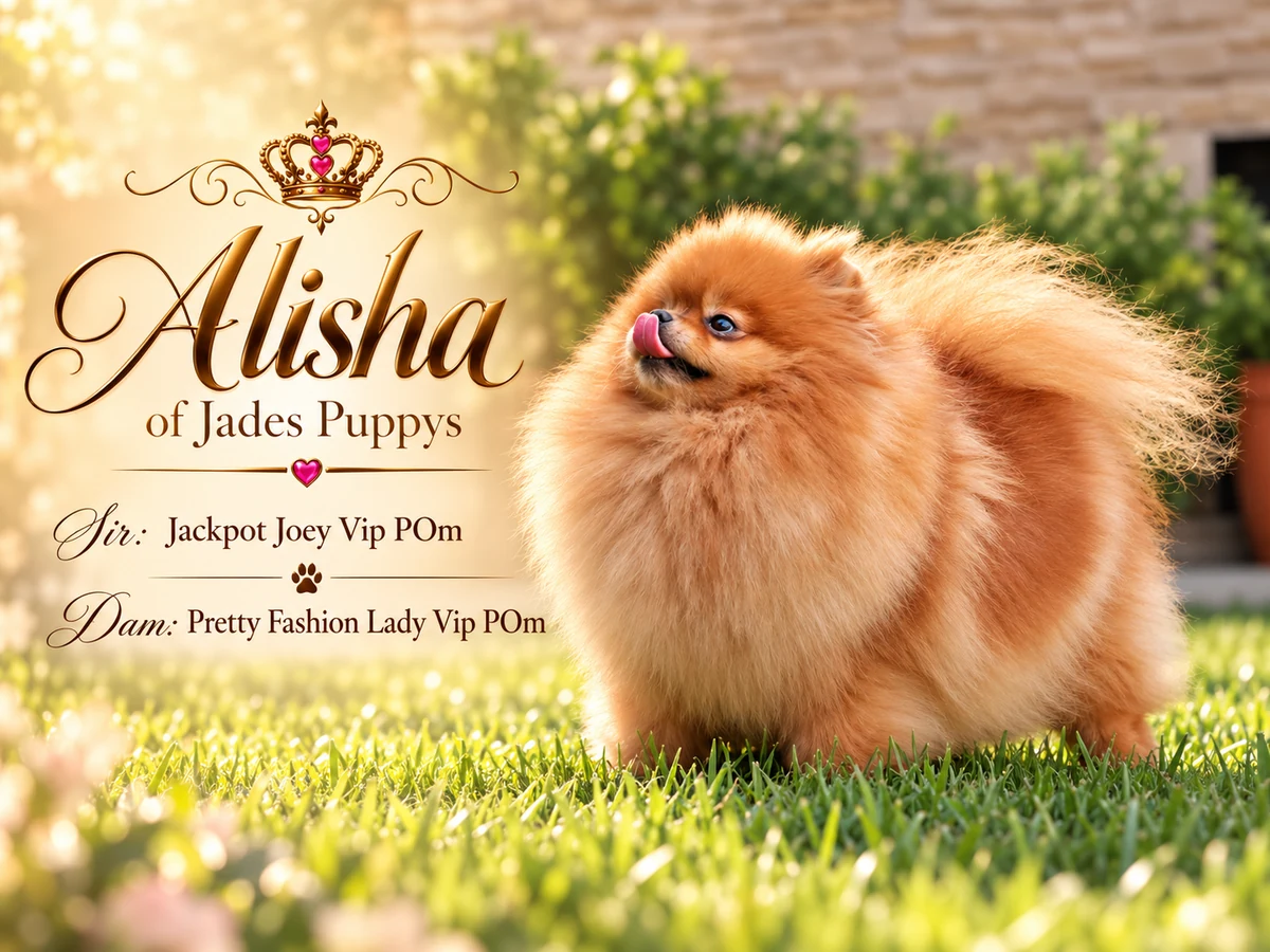 Alisha Jades Puppys - Lice Loulou de Poméranie