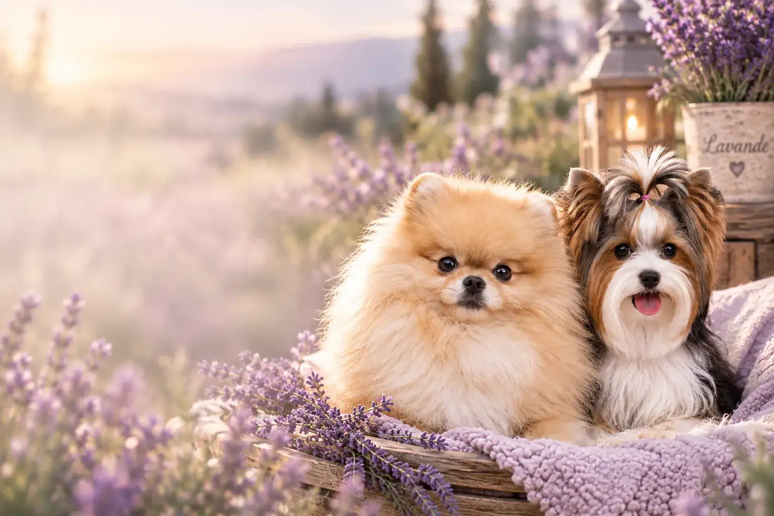 Chiots Loulou de Poméranie et Yorkshire Terrier de l’élevage Magic Little Foot