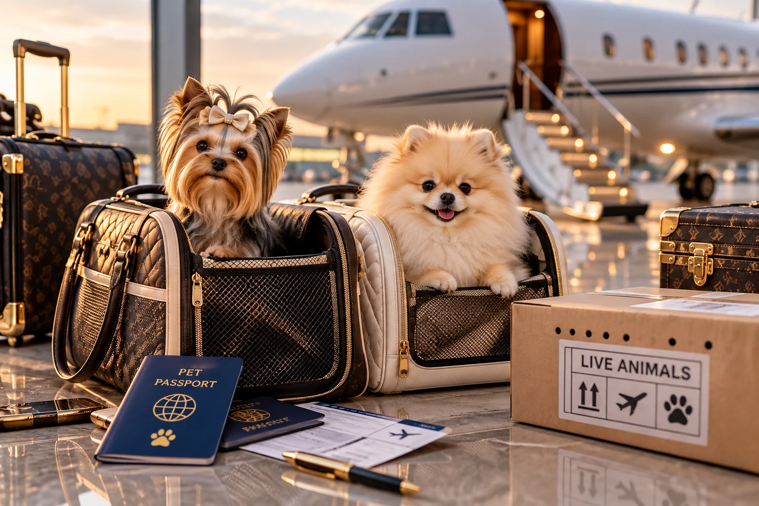 Magic Little Foot Kennel – Safe international puppy travel by plane with dedicated personal accompaniment