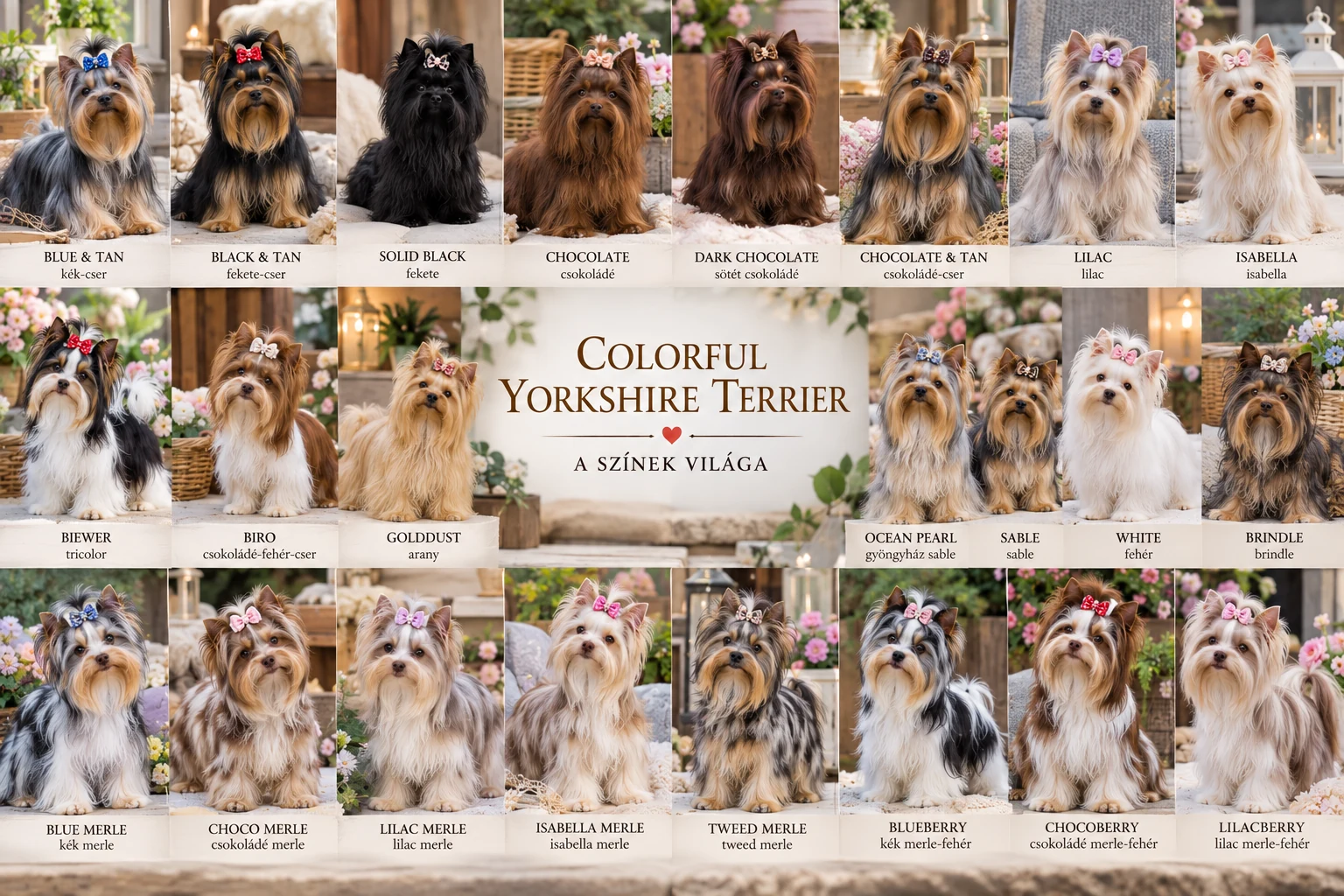The Colorful Yorkshire Terrier